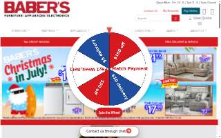 Baber's Furniture rental service of Gautier