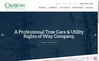 Cambium Tree Care & Preservation, Inc. of Gautier website