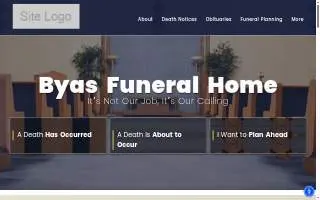 Byas Funeral Home website