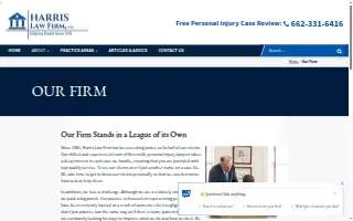 Harris Law Firm, PLLC MS Accident & Injury Lawyers website