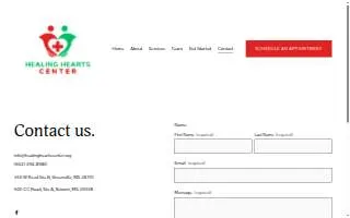 Healing Hearts Center website