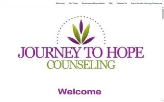 Journey to Hope Counseling, LLC website