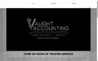 Vaught Accounting website