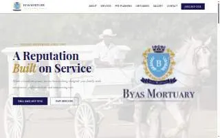 Byas Mortuary website