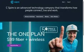 C Spire of Greenwood website
