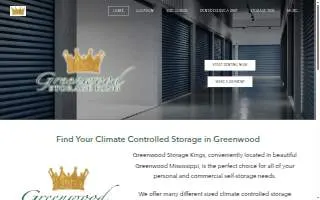 Greenwood Storage King website