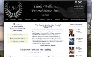 Clark-Williams Funeral Home website