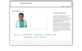 DeHart Dental website