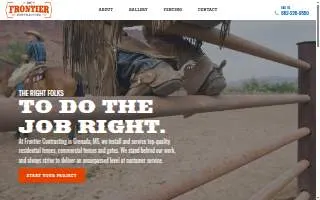 Frontier Fences website