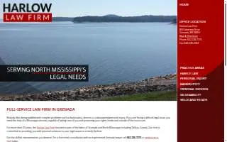 Harlow Law Firm website