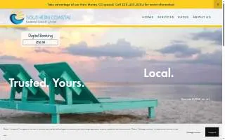 Southern Coastal Federal Credit Union of Gulf Hills website