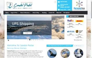 Coastal Postal of Gulfport website