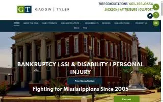 Gadow Tyler PLLC of Gulfport website