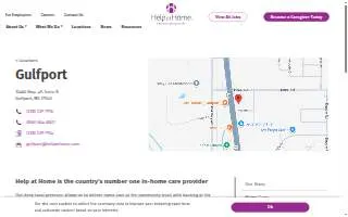 Help at Home of Gulfport website