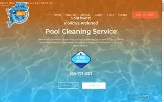 Blue Dolphin Pool Services of Hattiesburg website