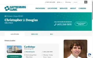 Christopher J. Douglas, MD, FACC - Hattiesburg Clinic Heart & Vascular website