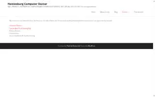 Computer Doctor of Hattiesburg website