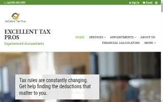 Excellent Tax Pros website