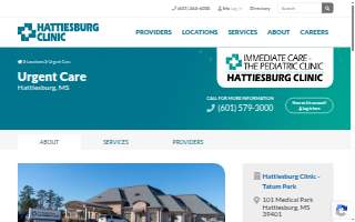 Hattiesburg Clinic Immediate Care – The Pediatric Clinic