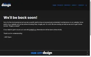 Hub City Design of Hattiesburg website