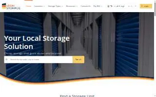 The Local Storage 4Self-storage facility website