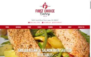 First Choice Catering-Hernando website