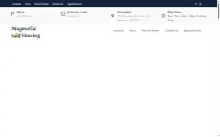Magnolia Hearing of Hernando website