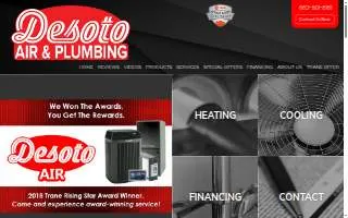 Desoto Air & Plumbing LLC website