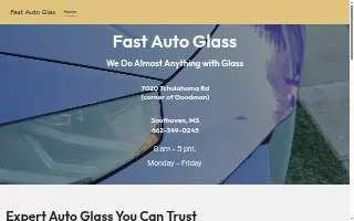 Fast Auto Glass of Horn Lake website