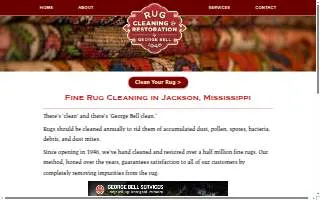 George Bell Rug Cleaning Co of Jackson website