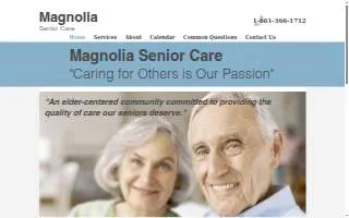 Magnolia Senior Care website