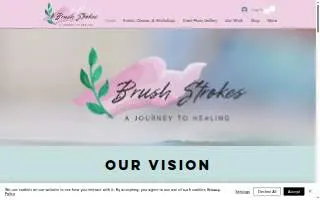 Brush Strokes: A Journey to Healing website