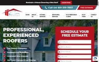 Cox Roofing of Laurel website