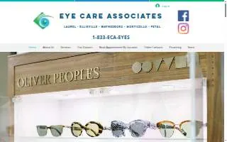 Eye Care Associates of Laurel website