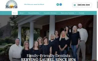 Harris Dental Clinic website