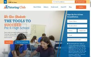 Tutoring Club - Laurel website