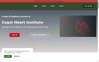 Coast Heart Institute of Long Beach website