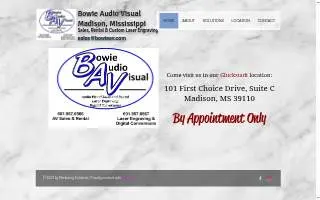 Bowie Audio Visual website