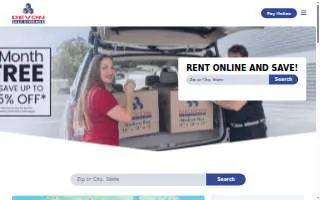 Devon Self Storage Springfield website