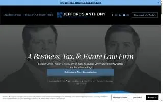 Jeffords Anthony PLLC of Madison website