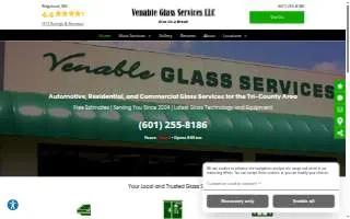 Venable Glass Services LLC of Brandon website