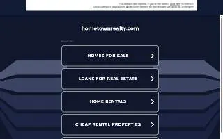Brandon Andrews, Realtor® with Hometown Realty website