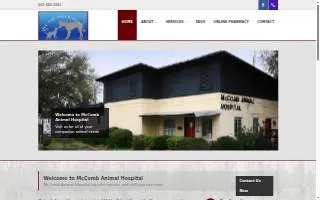 McComb Animal Hospital website