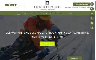 Cross Roofing Inc. website
