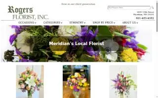 Rogers Florist website