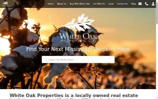 White Oak Properties LLC website