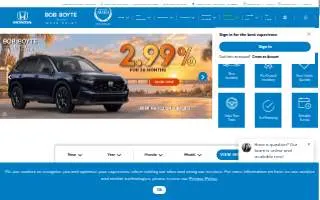 Bob Boyte Honda Moss Point website