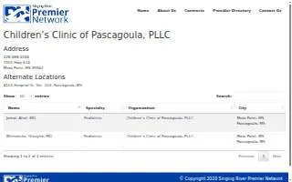 Children's Clinic of Pascagoula website