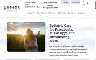 Pediatric Care Center of Moss Point website