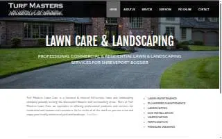 Turf Masters Lawn Care of Moss Point website